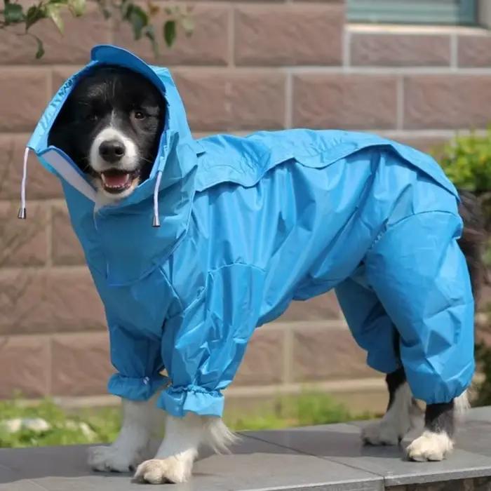 Combinaison imperméable pour chien en plein air