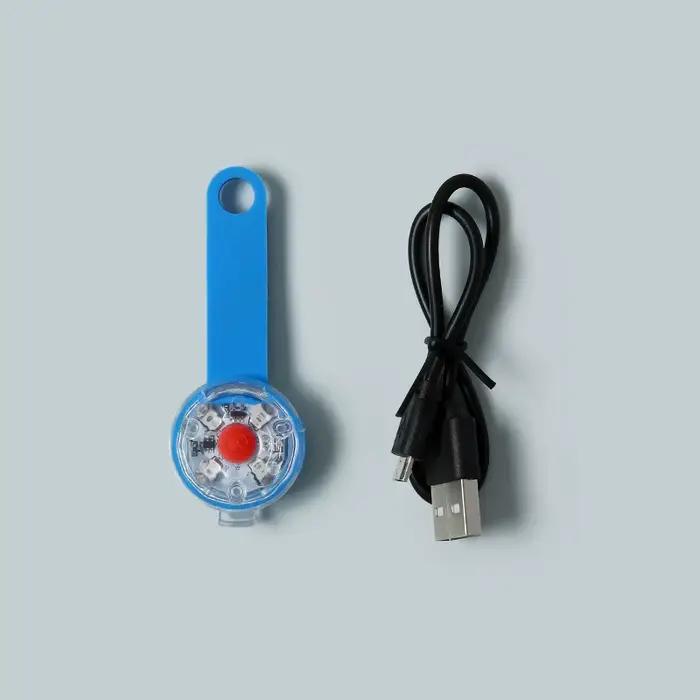 Collier de chien lumière LED USB Rechargeable étanche Anti perte sécurité clignotant pendentif pour chiens chats animaux de compagnie nuit marche réfléchissant
