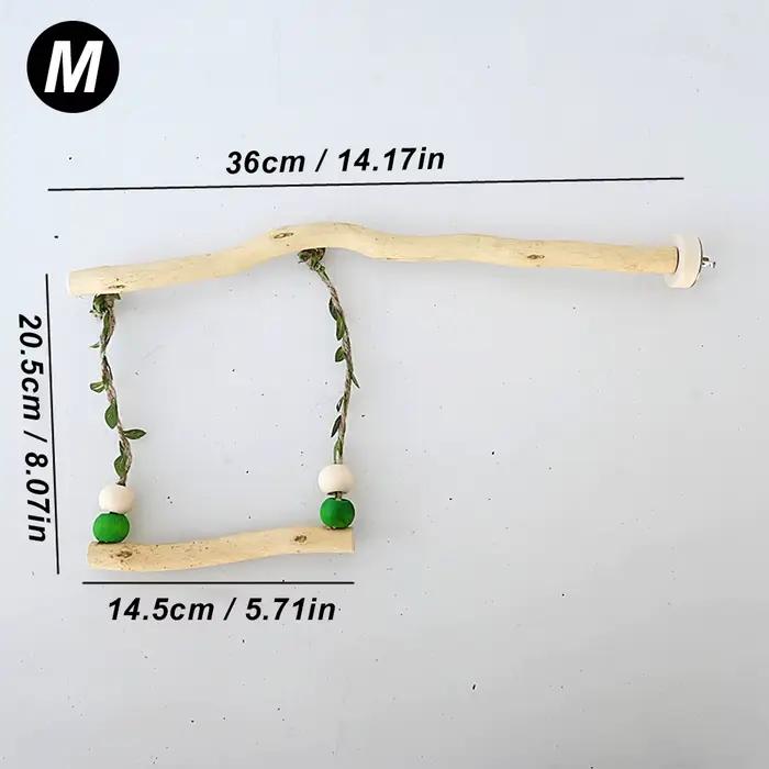 Poteau de support de perroquet en bois