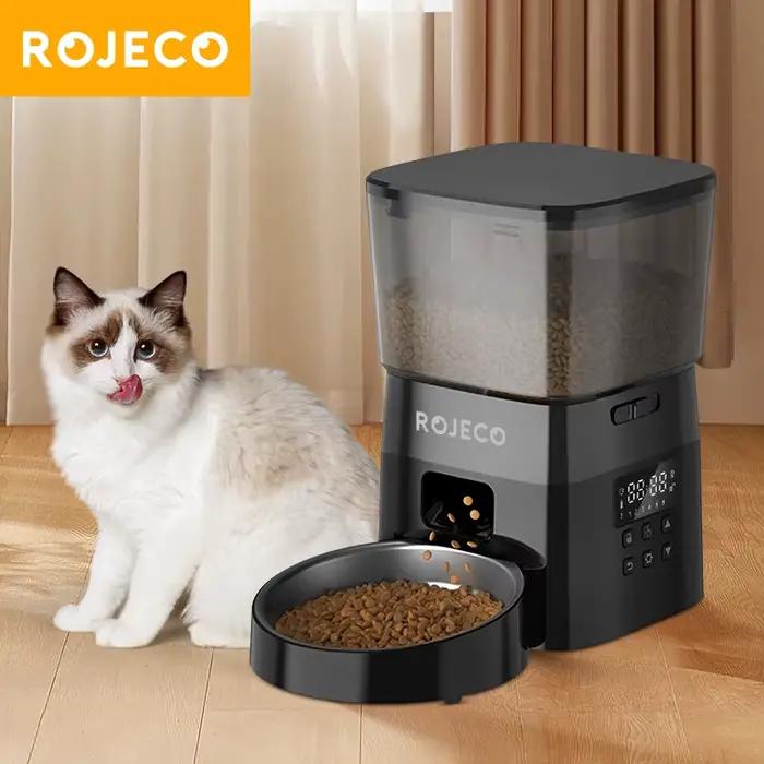 ROJECO mangeoire intelligente pour chien distributeur automatique de croquettes de nourriture