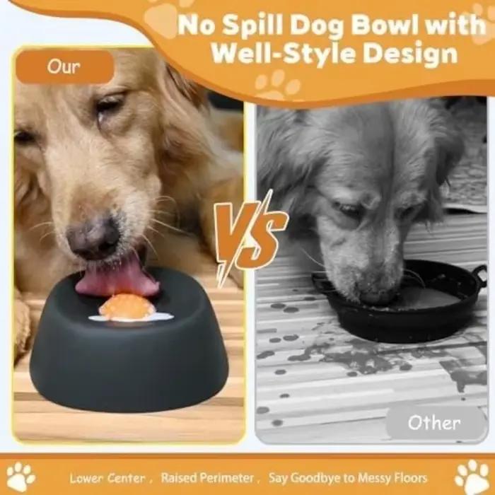 Bol à lécher pour chien anti-glissement en forme de boule