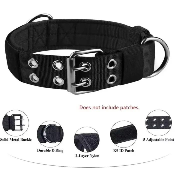 Collier tactique réglable pour chien