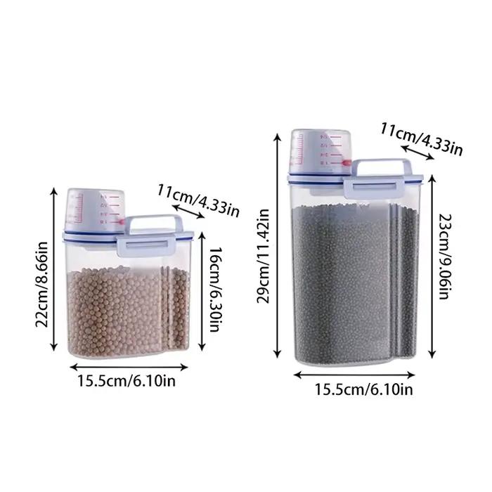 Grand bac de stockage hermétique pour aliments pour animaux – Conteneur durable sans BPA pour croquettes