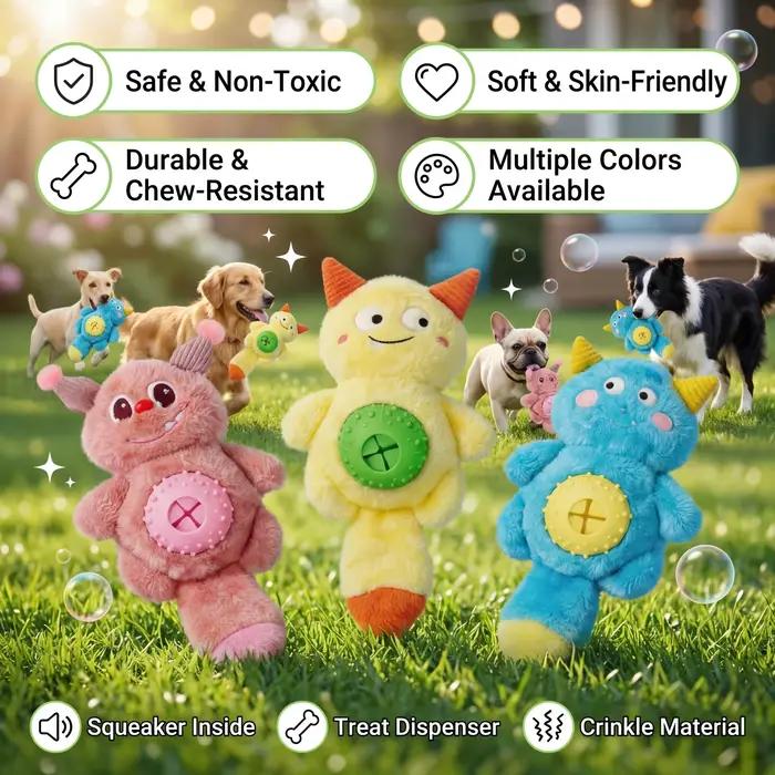 Jouet en peluche pour chien monstre mignon