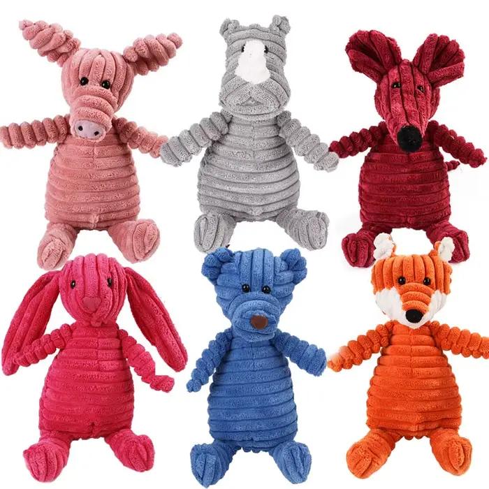 Jouets pour chiens en velours côtelé pour petits et grands chiens
