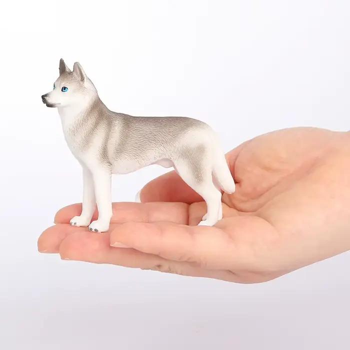 Statue Miniature mignonne de chiot Husky de sibérie