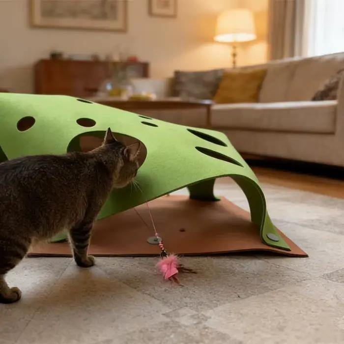 Tunnel interactif pour chat