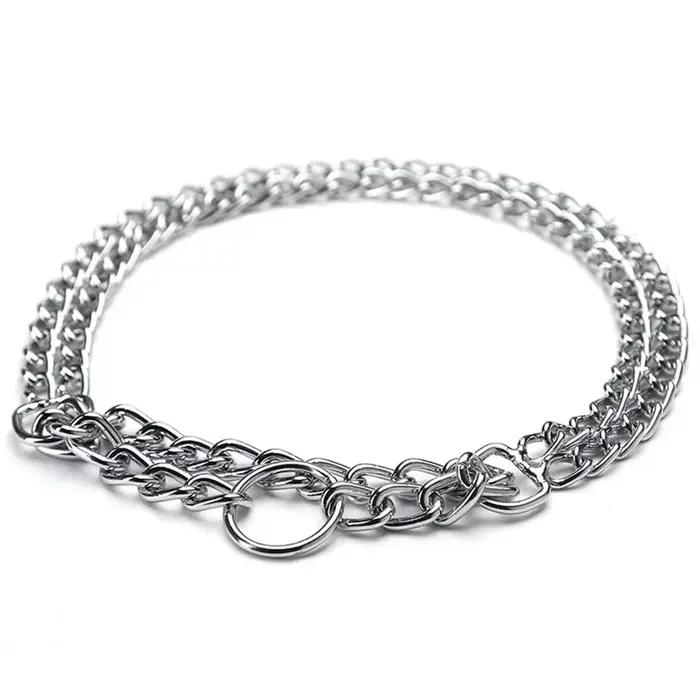 Collier de pincement Martingale en métal pour animaux de compagnie pour chiens