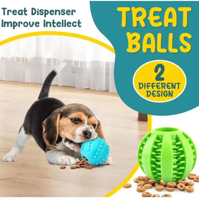 Balle à friandises interactive pour chien