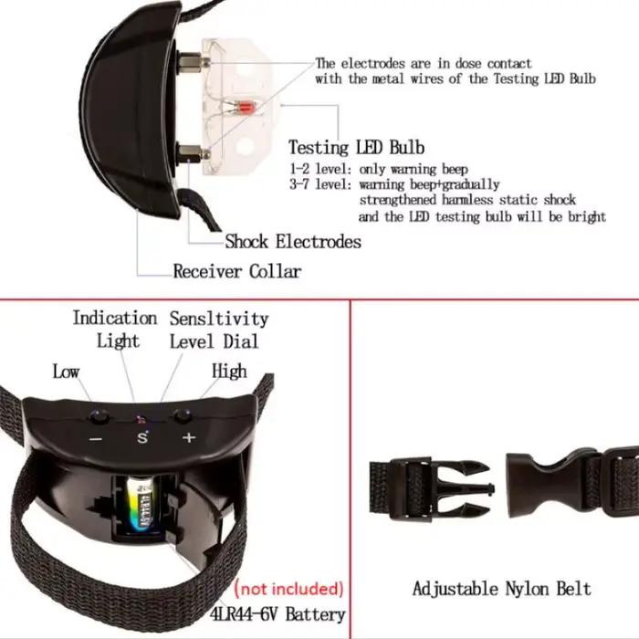 Collier anti-aboiement automatique pour chien