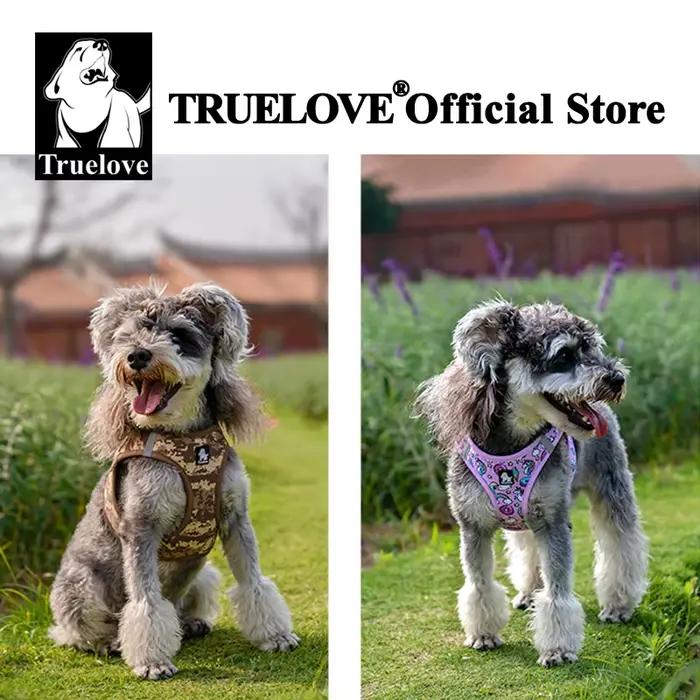 Truelove harnais pour animaux de compagnie maille d'air souple gilet réfléchissant réglable