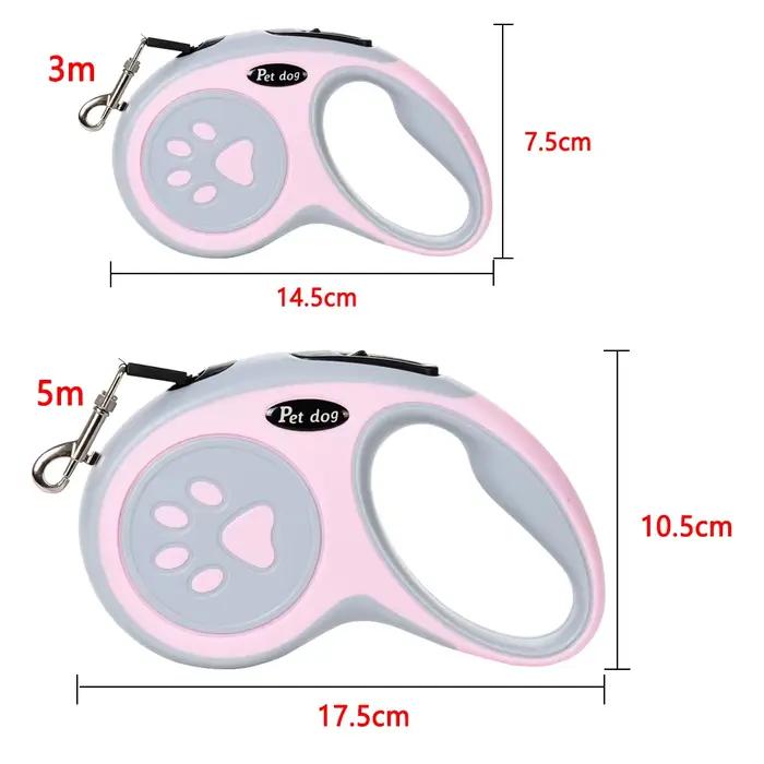 Laisse rétractable en Nylon pour animaux de compagnie