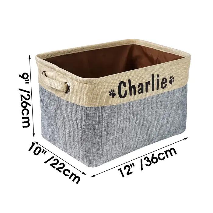 Panier de rangement personnalisé pour jouets de chien