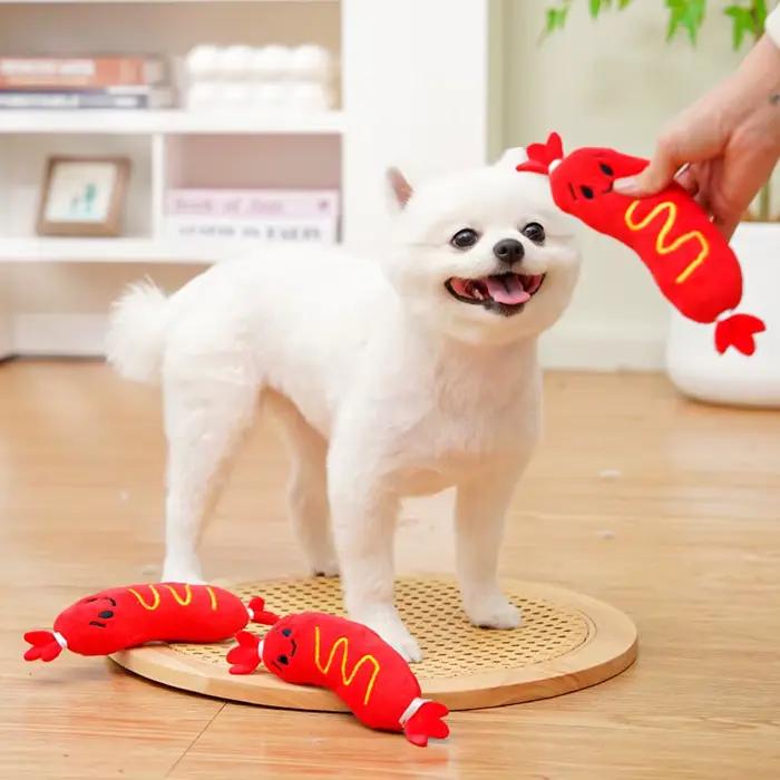 Jouets en peluche grinçants pour animaux de compagnie