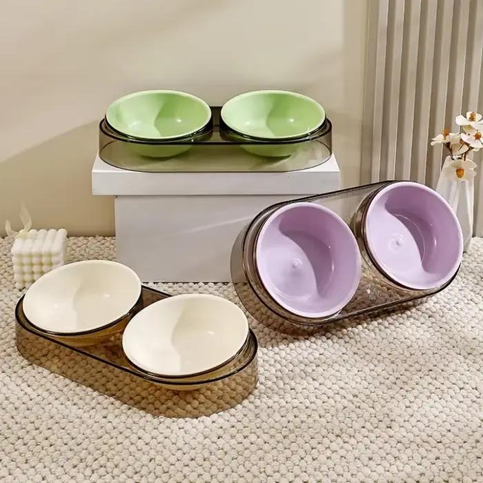 Filles réglable pour nourriture et eau pour chien et chat