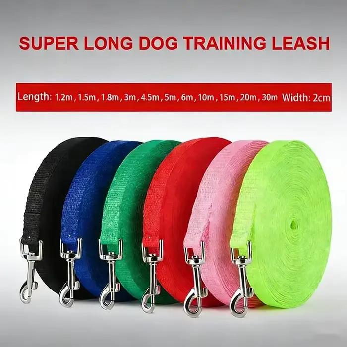 Laisse de dressage pour chien en nylon robuste