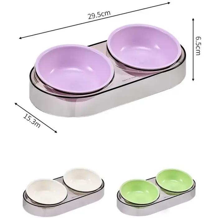 Filles réglable pour nourriture et eau pour chien et chat