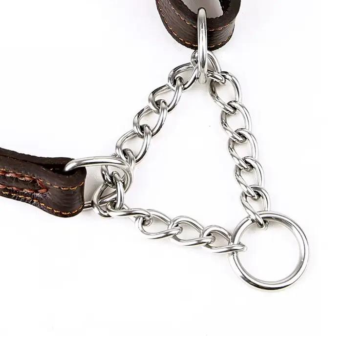Benepaw Martingale collier en cuir sans traction Anti-fuite