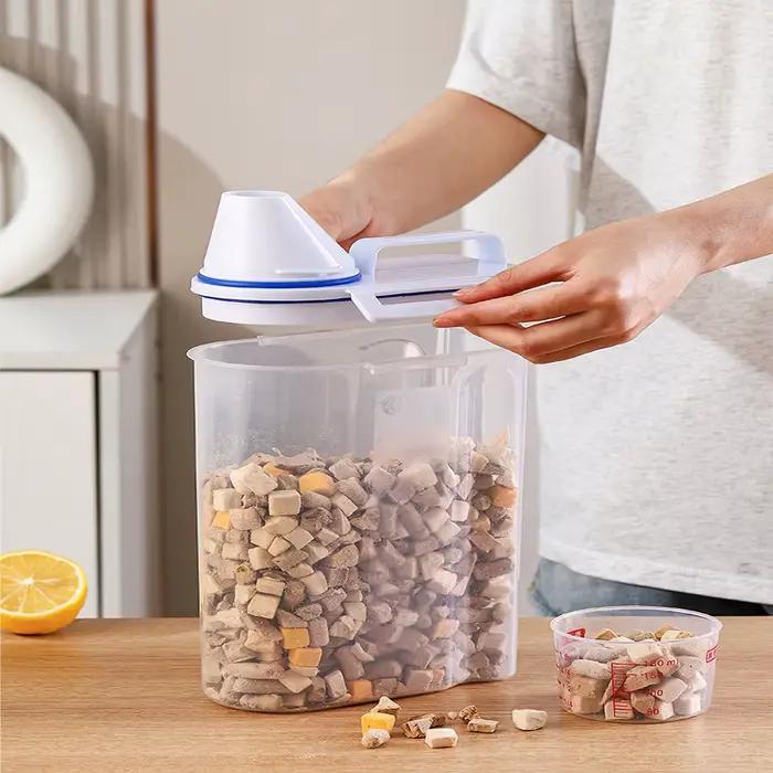 Seau de stockage de nourriture pour chien de 1.5kg/2kg