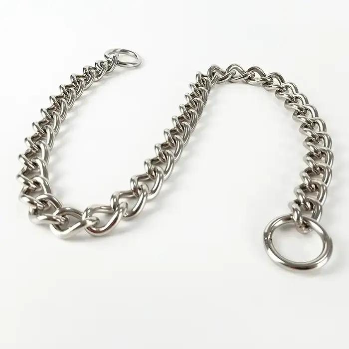 Collier de dressage sans soudure en acier inoxydable 304 pour chien