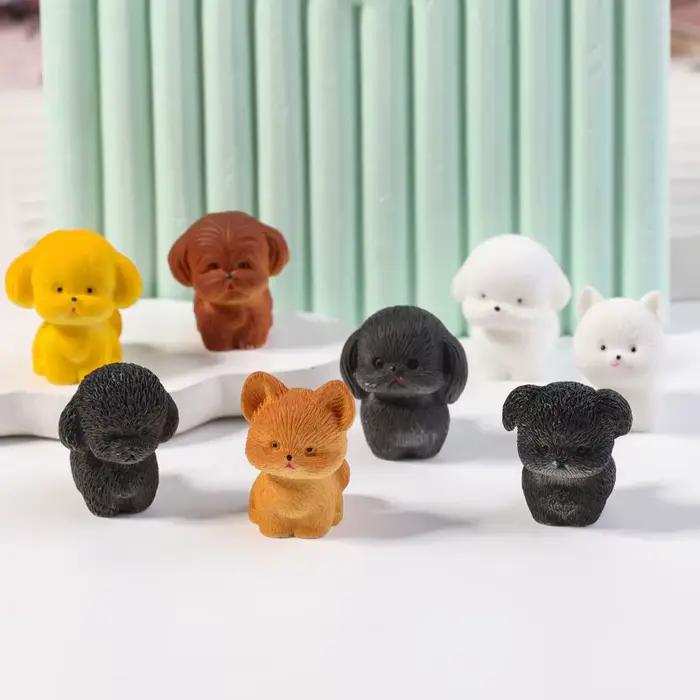 Mini figurine de chien mignon en résine