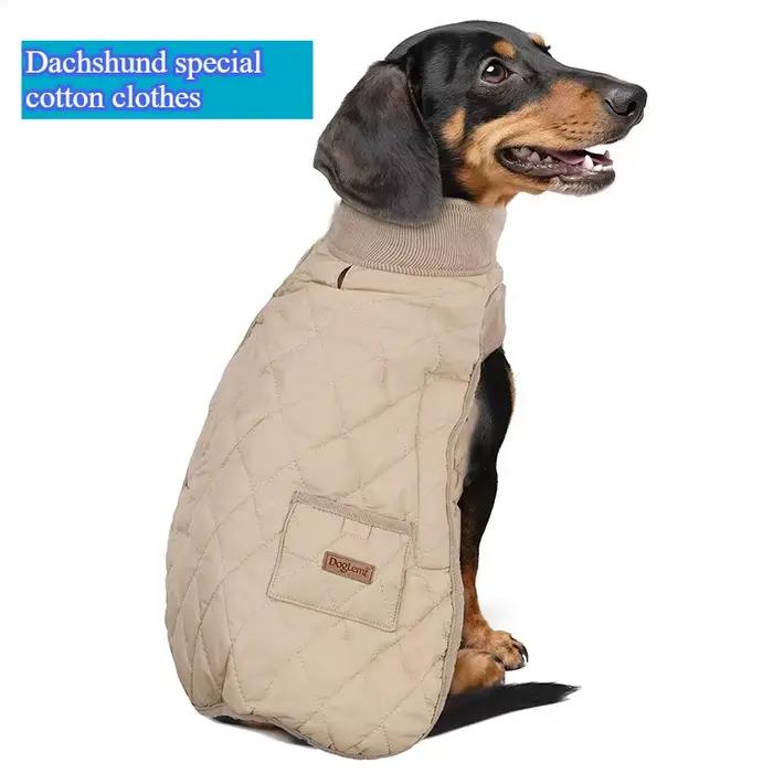 Manteau d'hiver thermique pour teckel