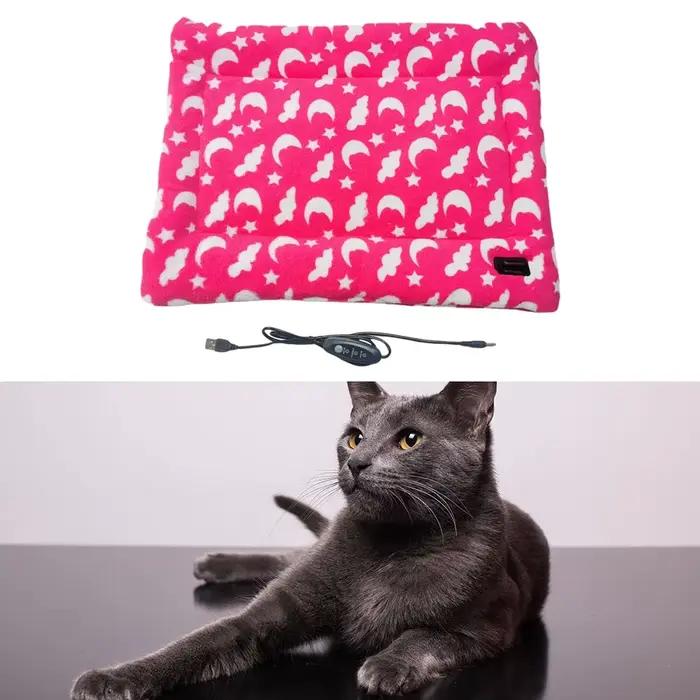 Coussin chauffant imperméable pour animaux de compagnie