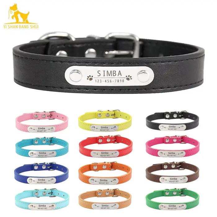 Collier de chien personnalisé avec nom sculpté