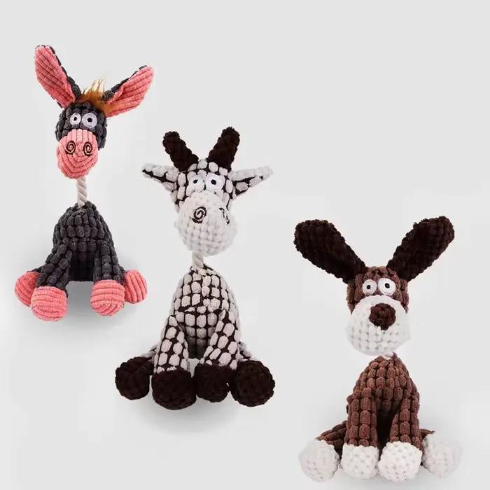 Matkey-Jouets en peluche pour grands chiens