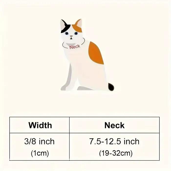 Paquet de 10 colliers réfléchissants pour chat avec cloches et oreilles rondes