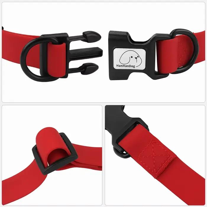Collier réglable en PVC imperméable pour animal de compagnie