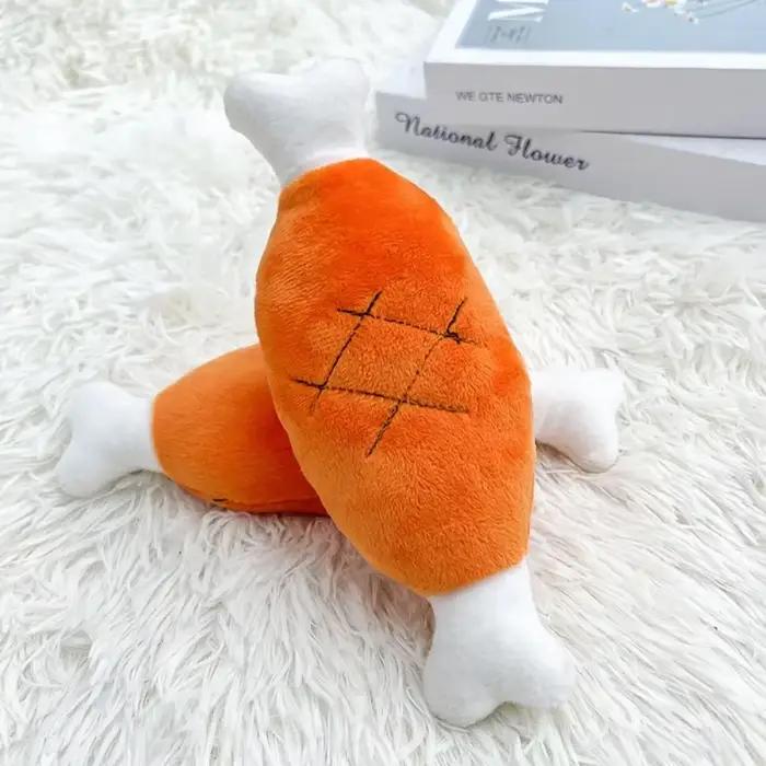 Jouets à mâcher grinçants en peluche indestructibles