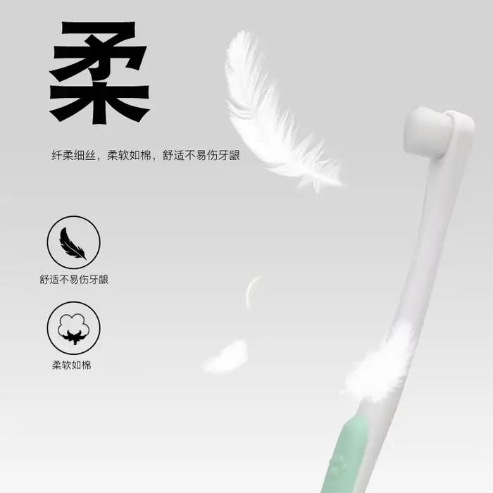 Brosse à dents à tête ronde pour chien