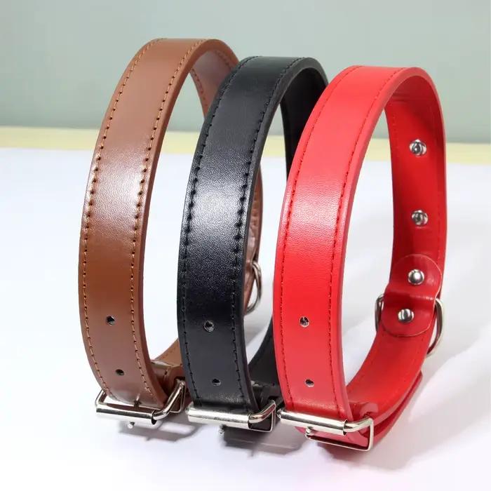 Collier de chien en cuir PU personnalisé colliers de chiens rembourrés doux nom de gravure gratuit pour petits moyens