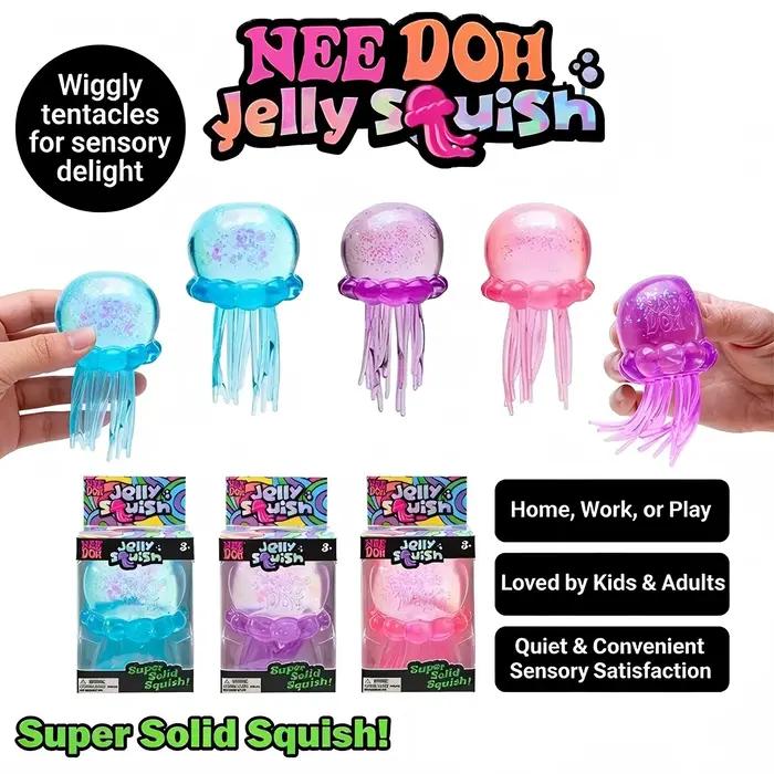Jouet anti-stress Schylling Nee Doh Jellyfish & Cube Squish