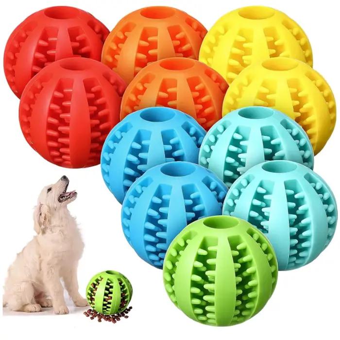Balle à friandises interactive pour chien