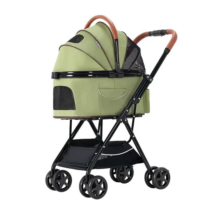 Poussette de luxe pour chat et chien