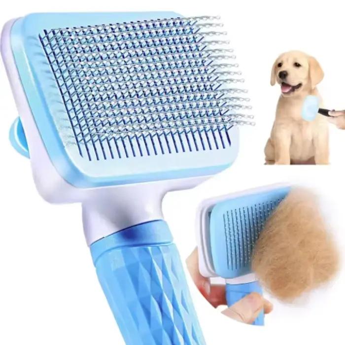 Brosse multifonctionnelle pour la toilettage et le bain des chiens et chats à poils longs