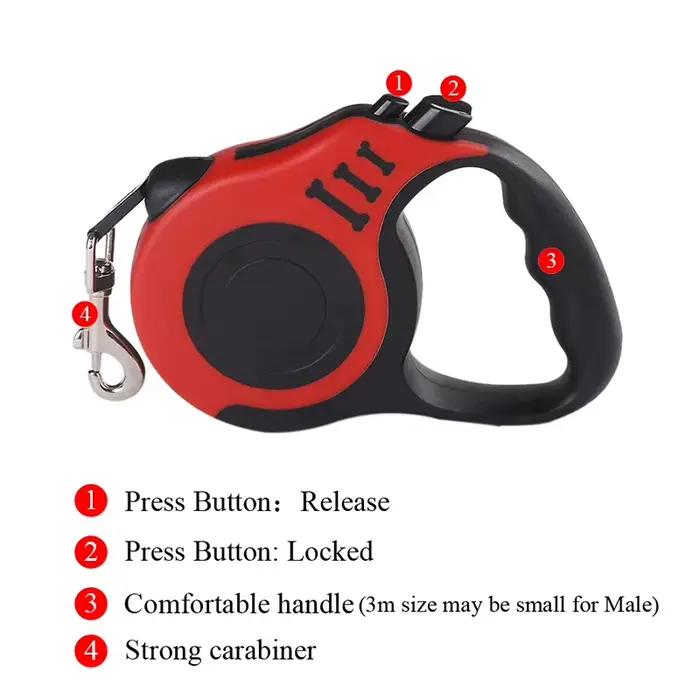 Laisse rétractable pour chien