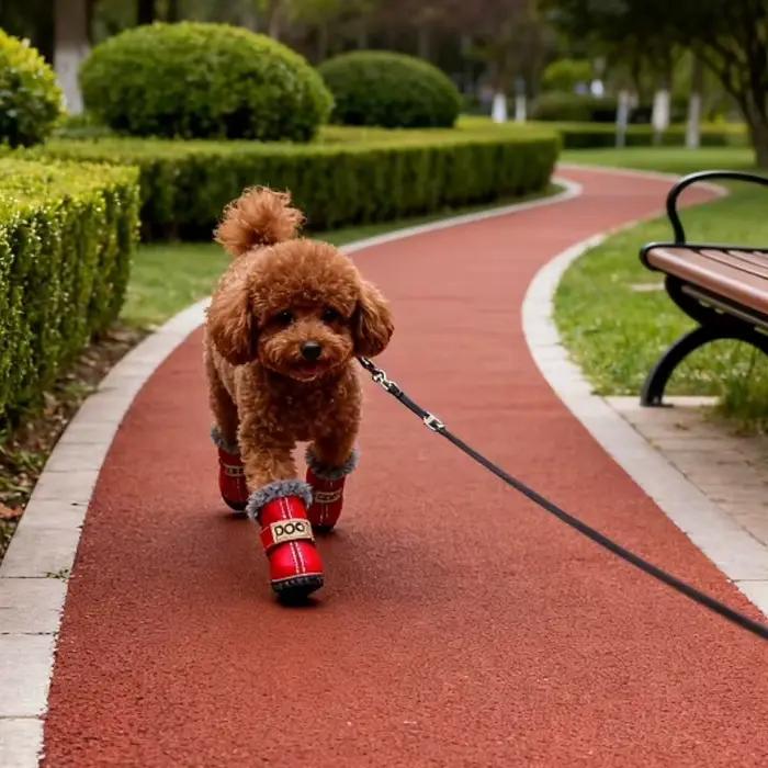 Bottes chaudes en PU pour chien