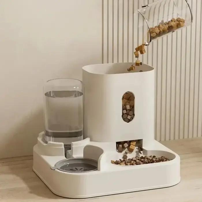 Mangeoire automatique bol de nourriture pour chien et chat avec fontaine d'eau grande capacité distributeur de stockage