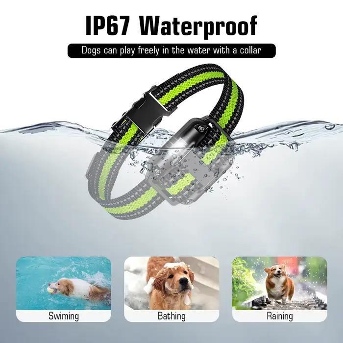 Pupopan Collier de dressage pour chien avec télécommande IP67