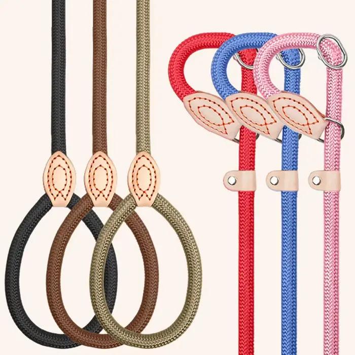 Collier d'entraînement pour chien anti-émeute en nylon main P corde étendue épaissie incassable