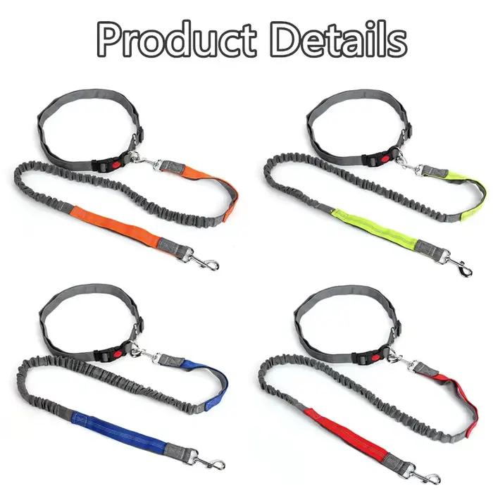 Laisse rétractable pour chien avec corde de taille réglable
