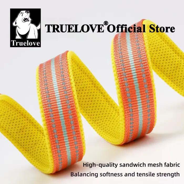 Laisse pour chien Truelove 200CM Confort Sandwich Rembourrée Respirante Anti-traction Corde Réfléchissante Durable TLL2112