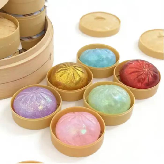 Jouet Squishy Baozi avec boîte vapeur