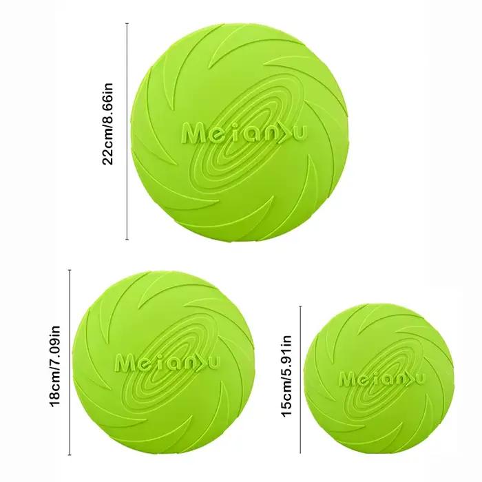 Jouets pour chiens, disque volant en Silicone