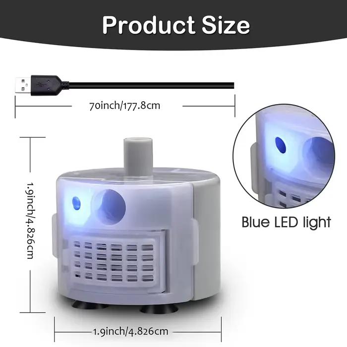 1pc pompe à eau pour fontaine pour animaux de compagnie en acier inoxydable distributeur d'eau