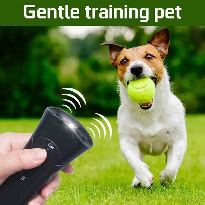 Équipement d'entraînement pour chien anti-aboiement à double tête à ultrasons