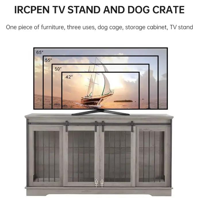 Grand meuble de caisse pour chien